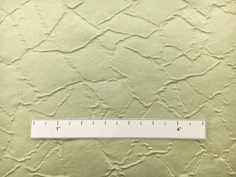 Silk and Polyester Blend Metallic Cloqué Brocade with Cracked Texture1