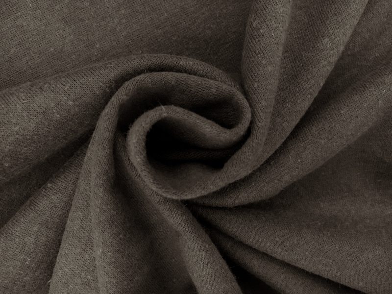 Eco Friendly Hemp and Recycled Poly Sweatshirt Fleece in Dark Grey1