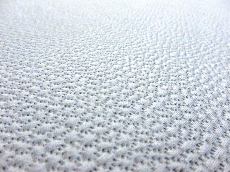 Silk and Wool Hammered Satin in Platinum1