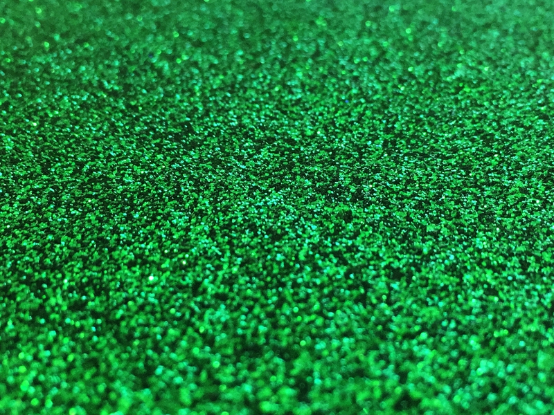 Heat Transfer Polyester Glitter Adhesive in Kelly1