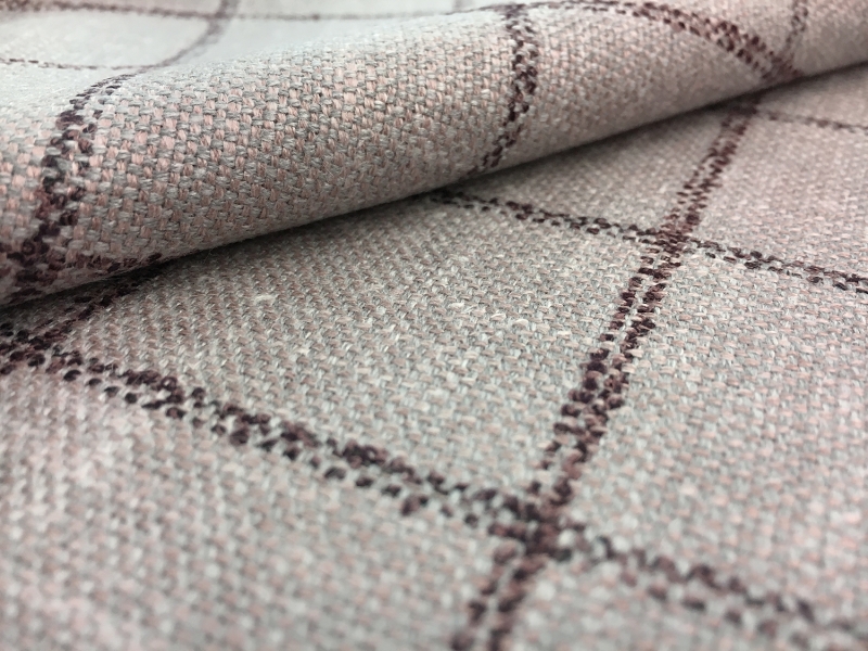 Italian Silk Linen Wool Blend Window Pane in Stone2
