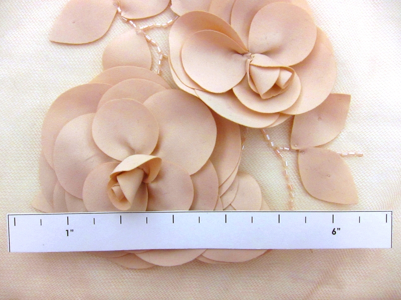 Flower Appliqué on Tulle Panel4