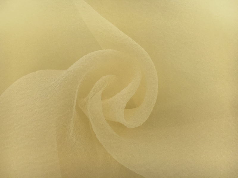 Japanese Pebbled Poly Organza in Butter0
