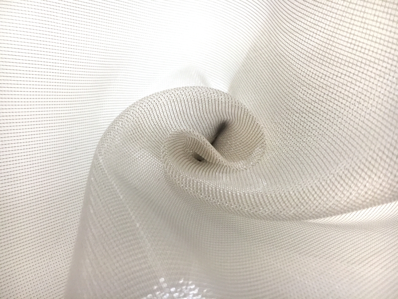 Italian Nylon Blend Mesh in Warm Grey1