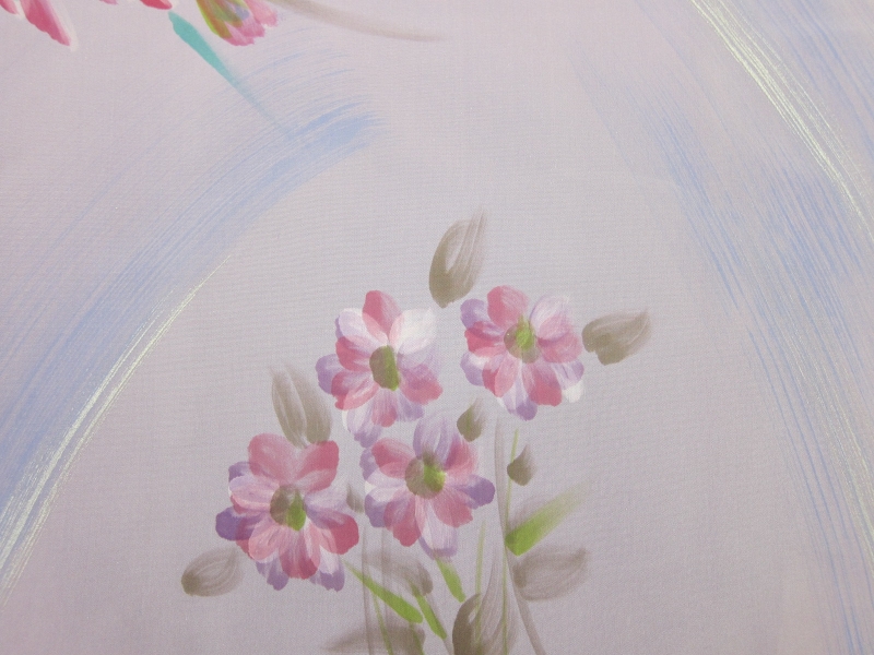 Hand Painted Iridescent Taffeta0