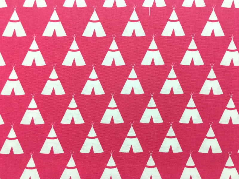 Cotton Canvas With Teepee Print0