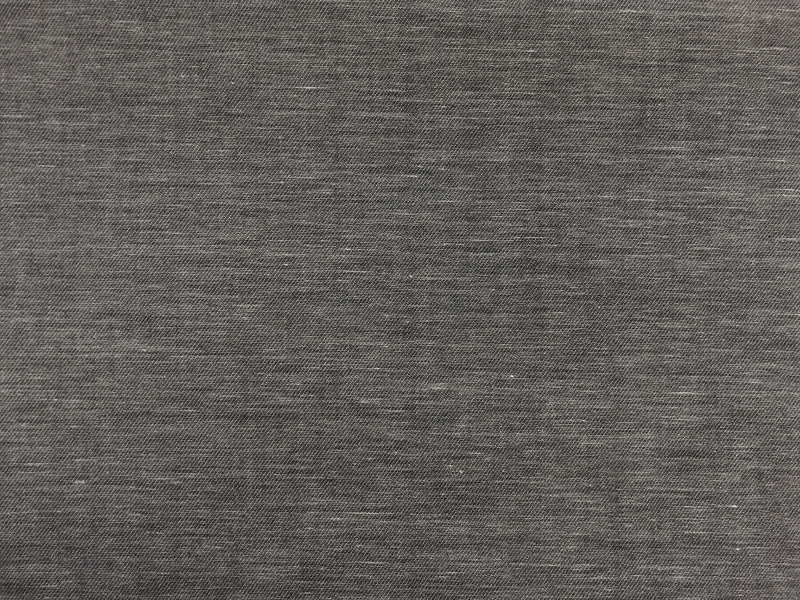 Doubleface Stretch Cotton Twill in Medium Heather Grey1