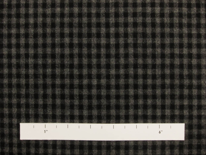 Virgin Wool Lycra Flannel Check2