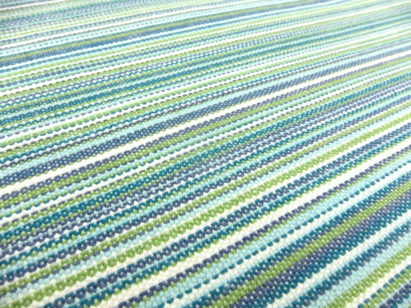 Cotton Woven Stripe in Caribe2