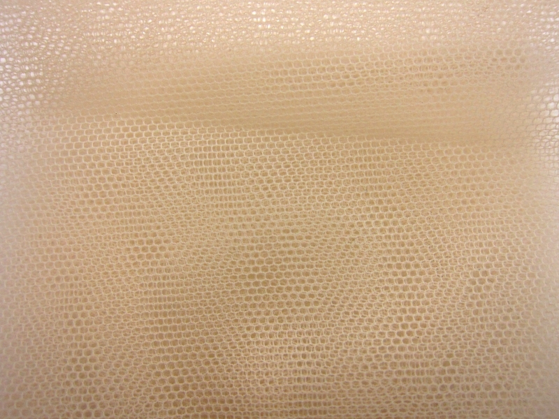 Italian Nylon Tulle in Stucco0