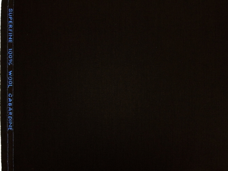 Wool Gabardine in Dark Brown0
