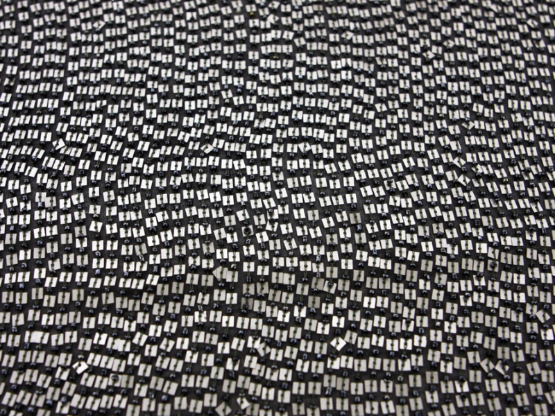 Sequins on Silk Chiffon0