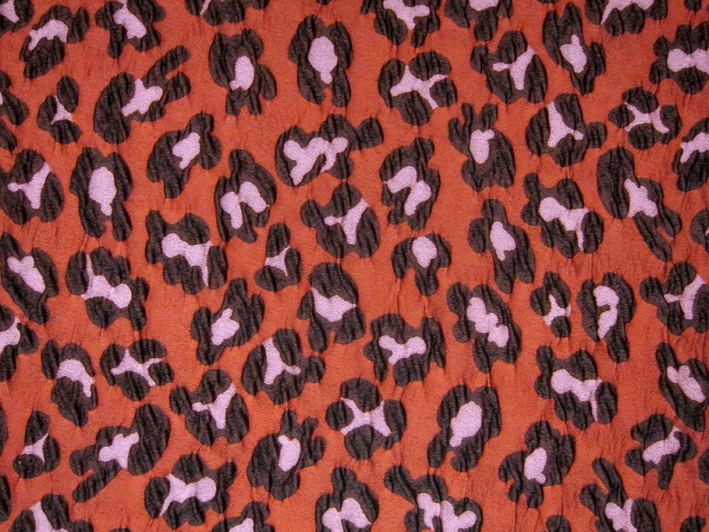 Animal Print Cloqué0