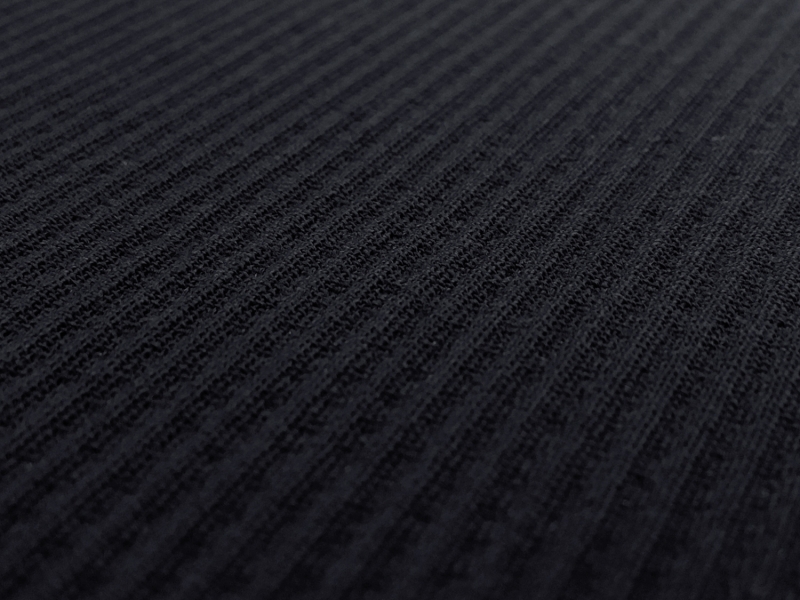 Wool Lycra Ottoman Crepe in Midnight Navy0