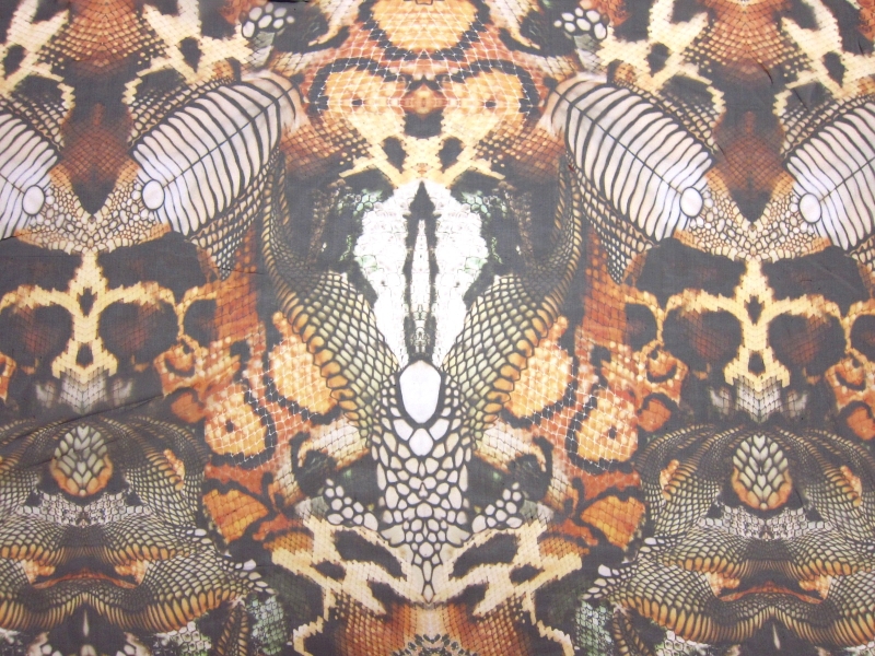 Printed Silk Chiffon0