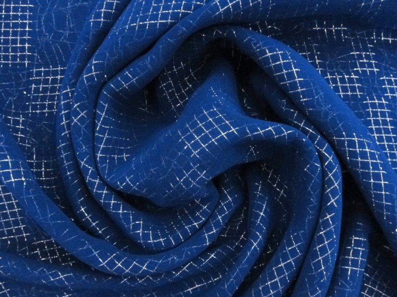 Metallic Double Layer Rayon Georgette Fil Coupé 3