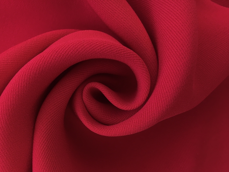 6Ply Silk Crepe in Bright Red0