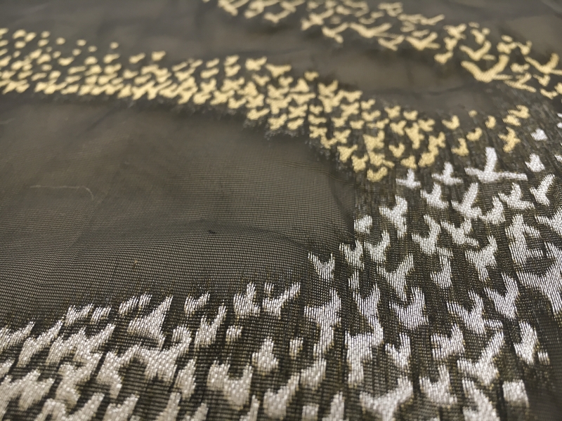 Silk Organza with Metallic Fil Coupé 2