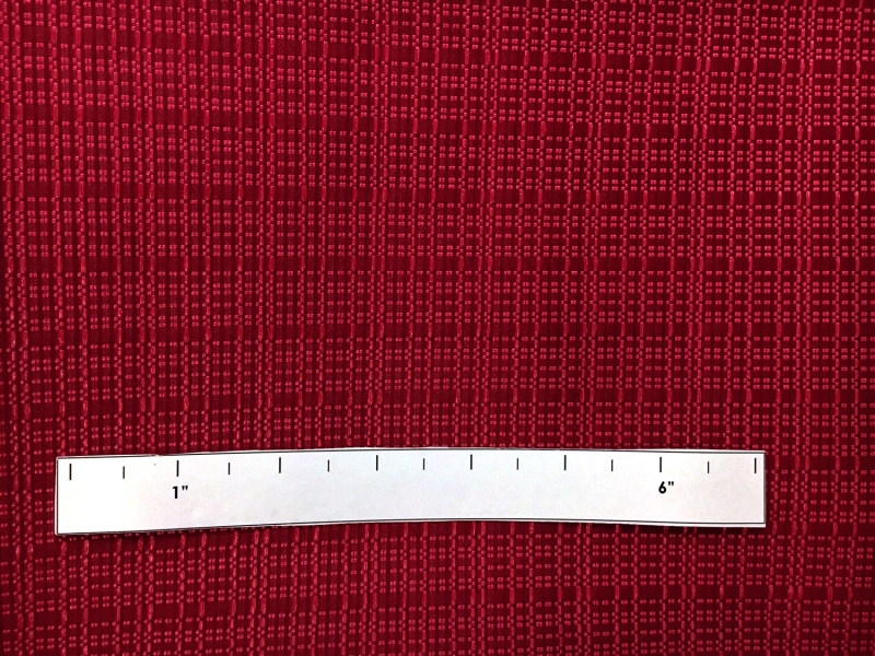 Silk and Viscose Blend Raffia Gazar in Red1