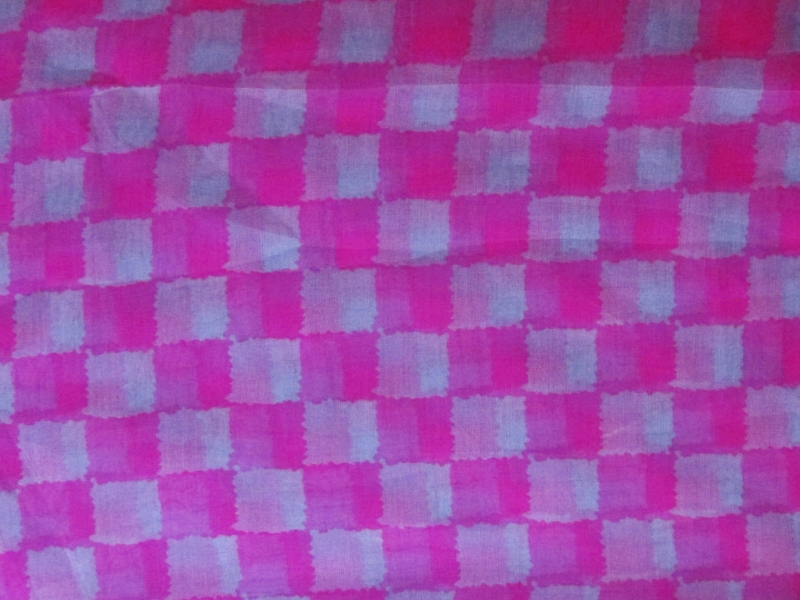 Printed Silk Organza0