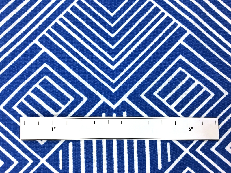 Outdoor Spun Polyester Canvas with Geometric Print 1