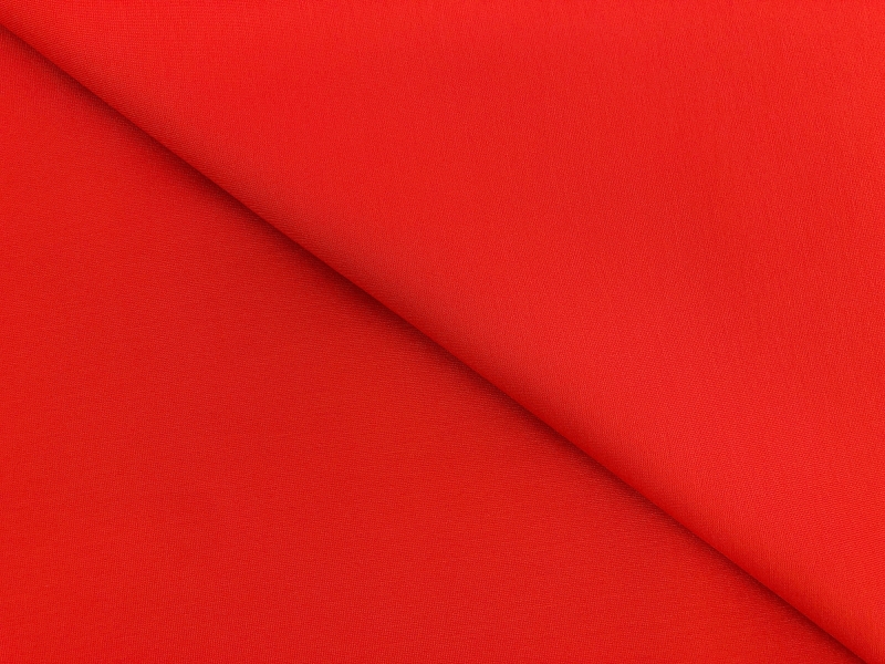 Rayon Blend Ponte Knit in Red Orange0