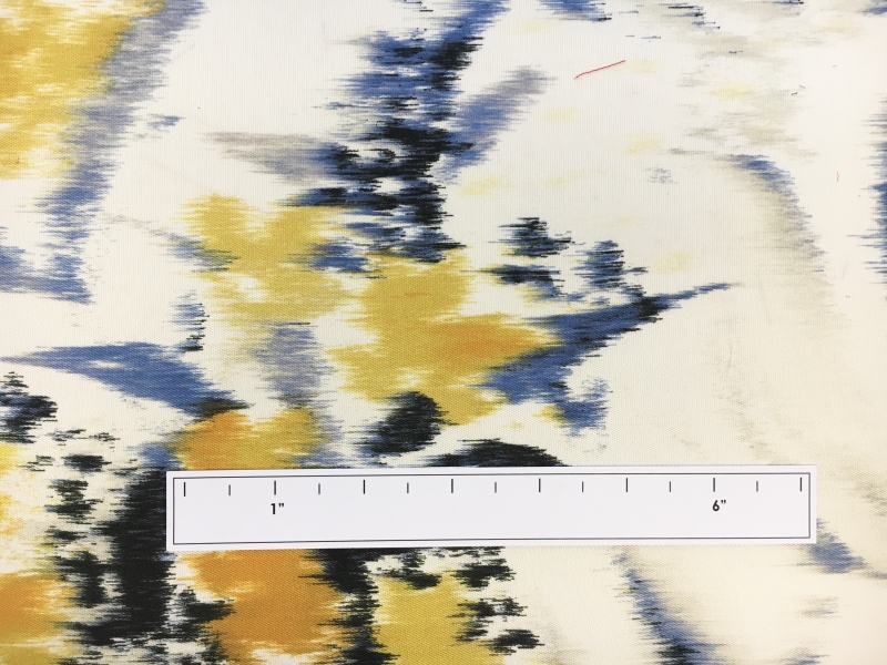 Silk Mikado with Warp Printed Florals1