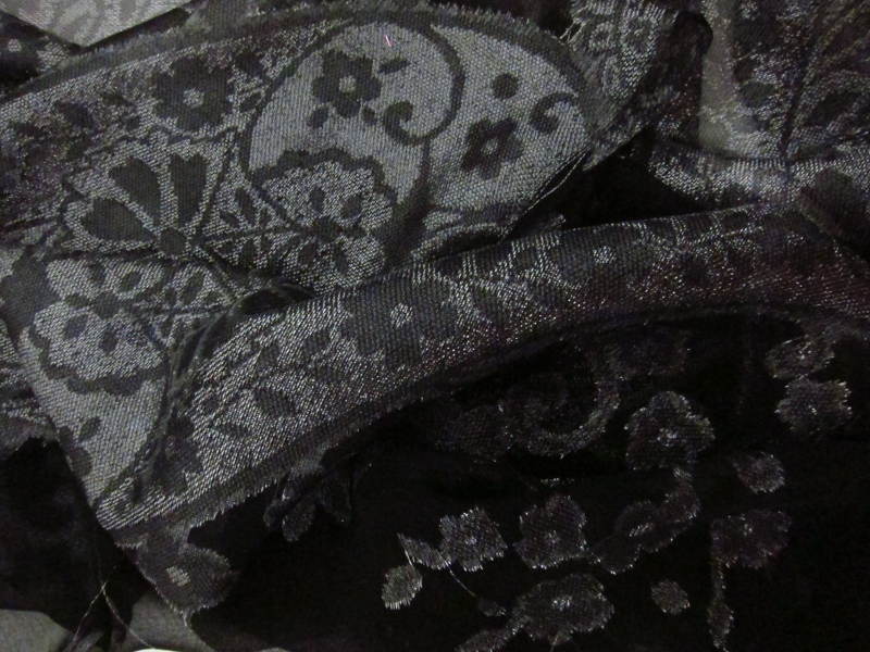 Metallic Burn Out Fil Coupé Chiffon3