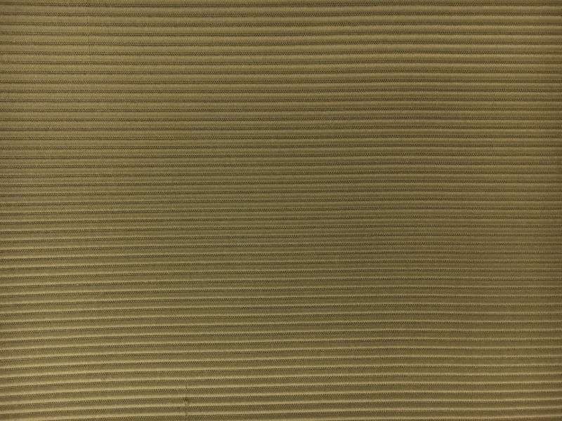 Italian Cotton and Acetate Ottoman in Light Olive0