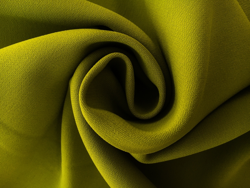 Polyester and Spandex Stretch Crepe in Avocado0