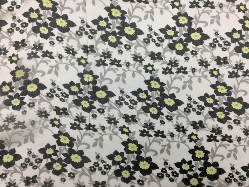 Italian Silk Chiffon With Floral Print0