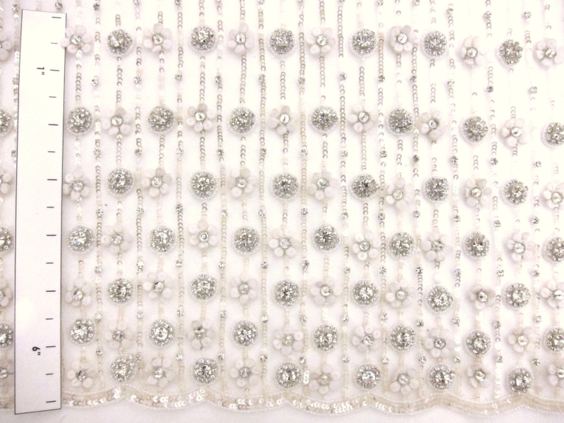 Degradé Hand Beaded and ReEmbroidered Tulle3