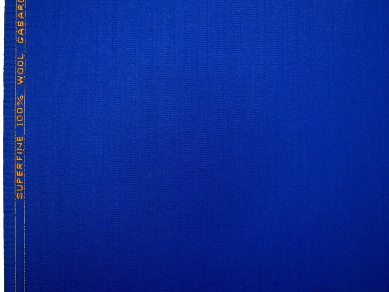Wool Gabardine in Electric 0