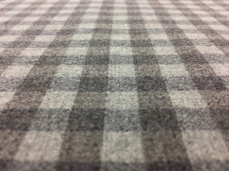 Italian Virgin Wool Stretch Tattersall Plaid Flannel2