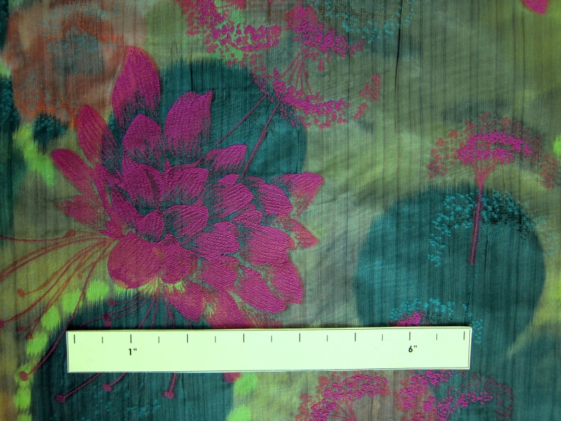 Warp Printed Fil Coupé Taffeta1