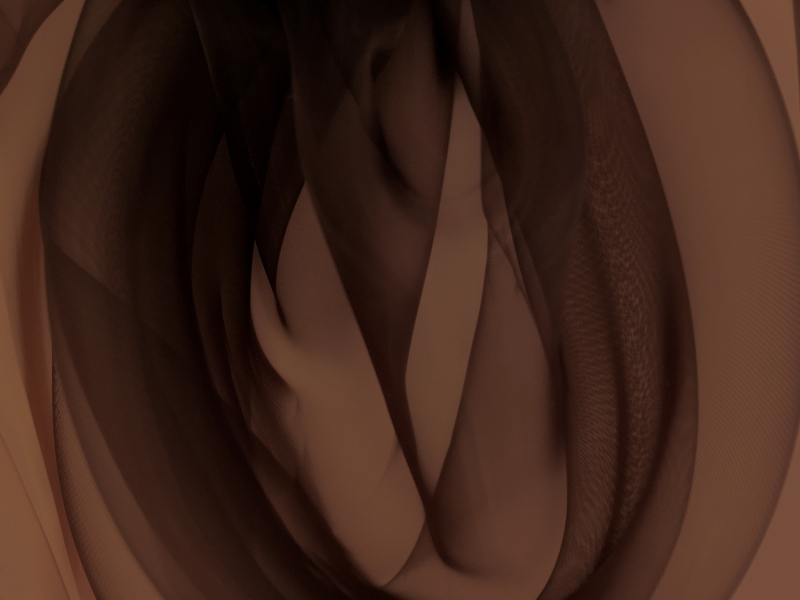 Japanese Polyester Extra Fine Organza in Brown0