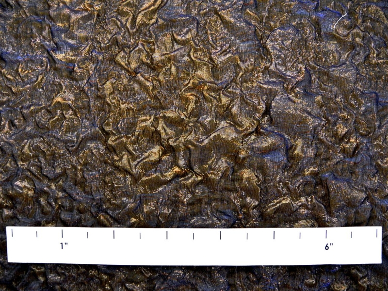 Iridescent Metallic Silk Blend Organza Cloqué1