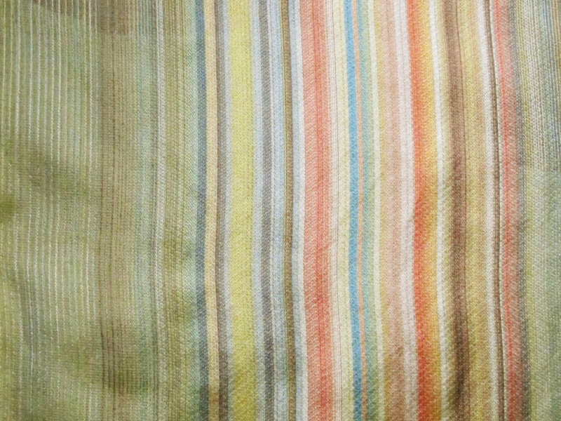 Silk Blend Organza Woven Stripe0