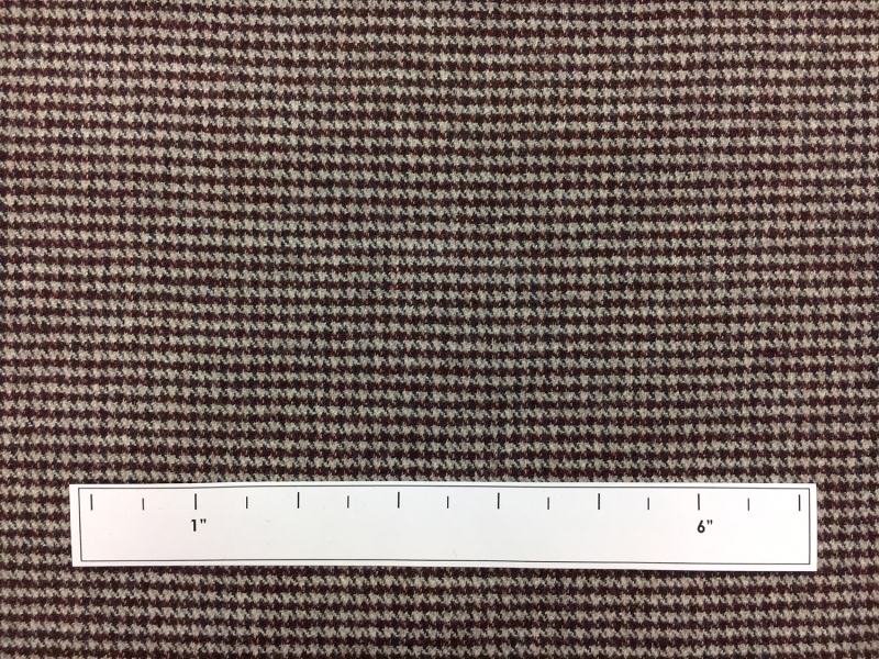 Italian Wool Blend Stretch Houndstooth Suiting 1