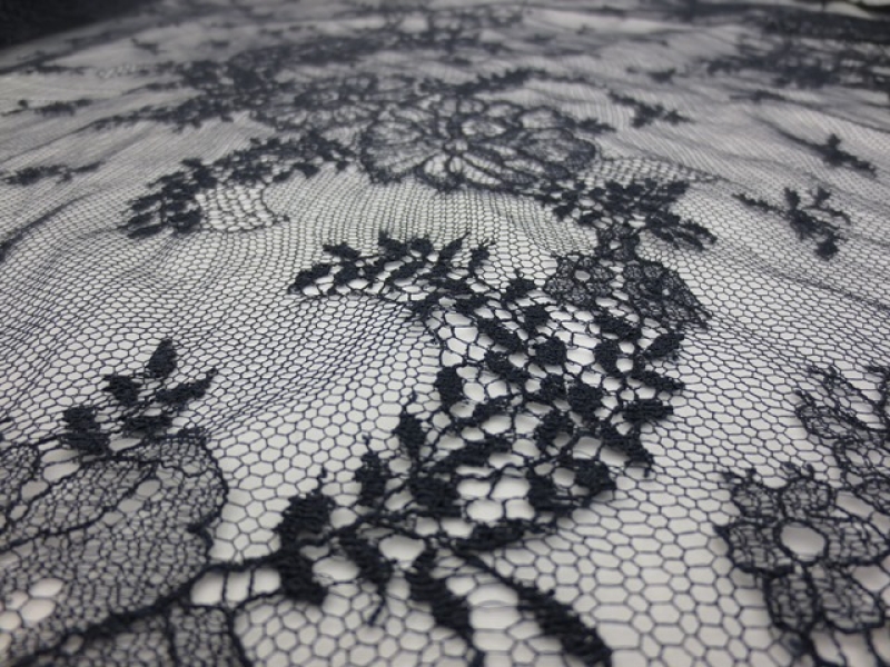 Navy Chantilly Lace6