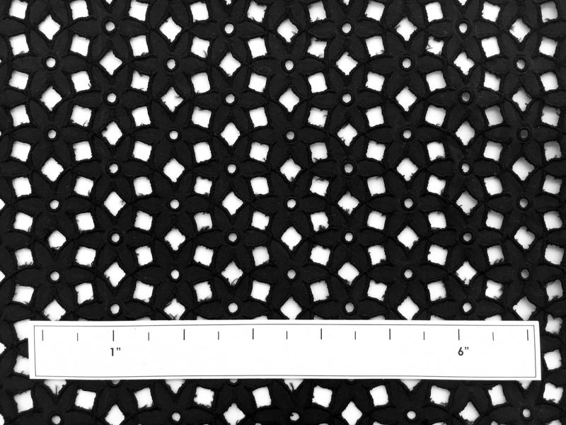 Cotton Eyelet in Black1