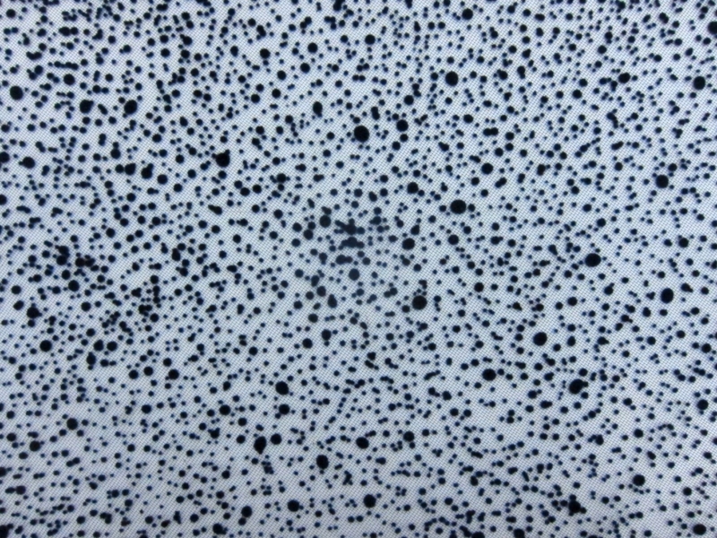 Flocked Tulle (in Navy)0