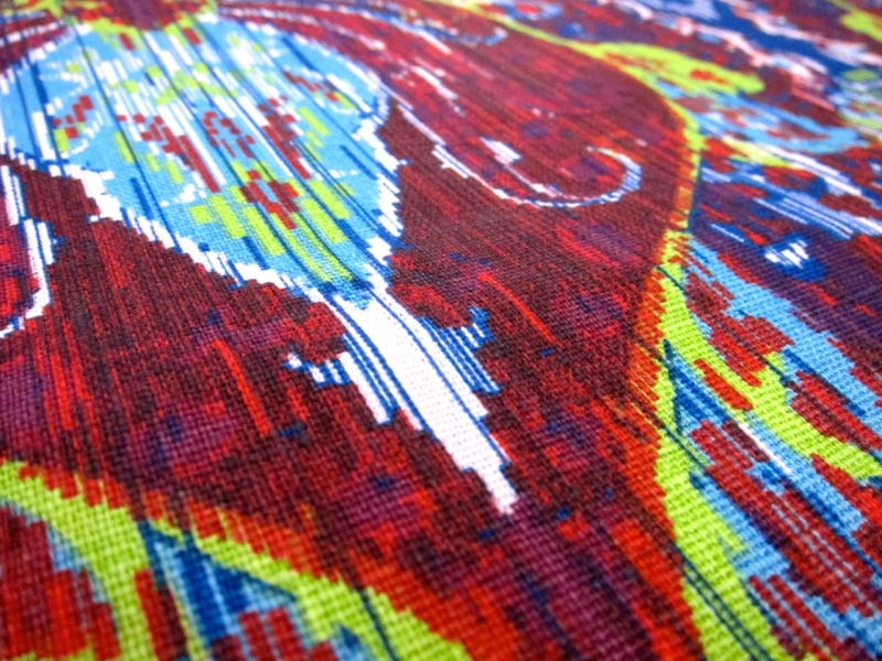 Linen Upholstery Ikat Deco Print2