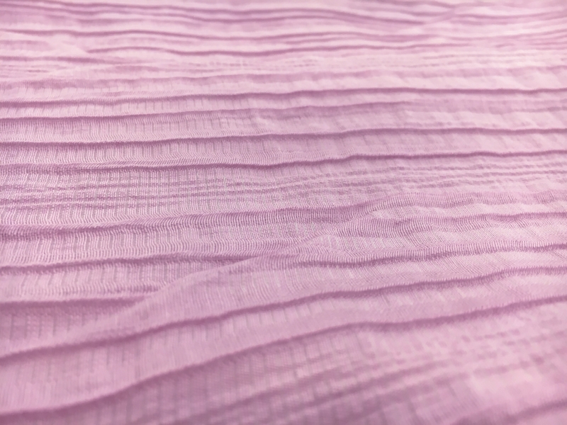 Cotton and Nylon Cloqué in Mauve0