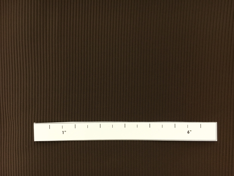 Italian Cotton and Acetate Ottoman in Brown 1