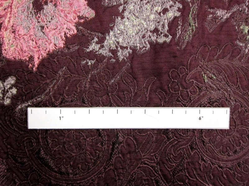 Metallic Silk Blend Organza Cloqué1