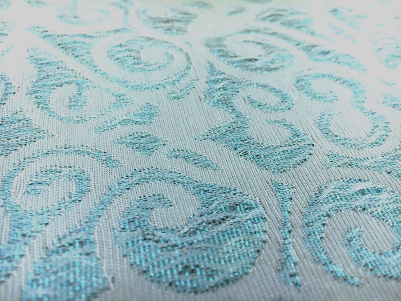 Metallic Jacquard Brocade with Ornate Patterns2