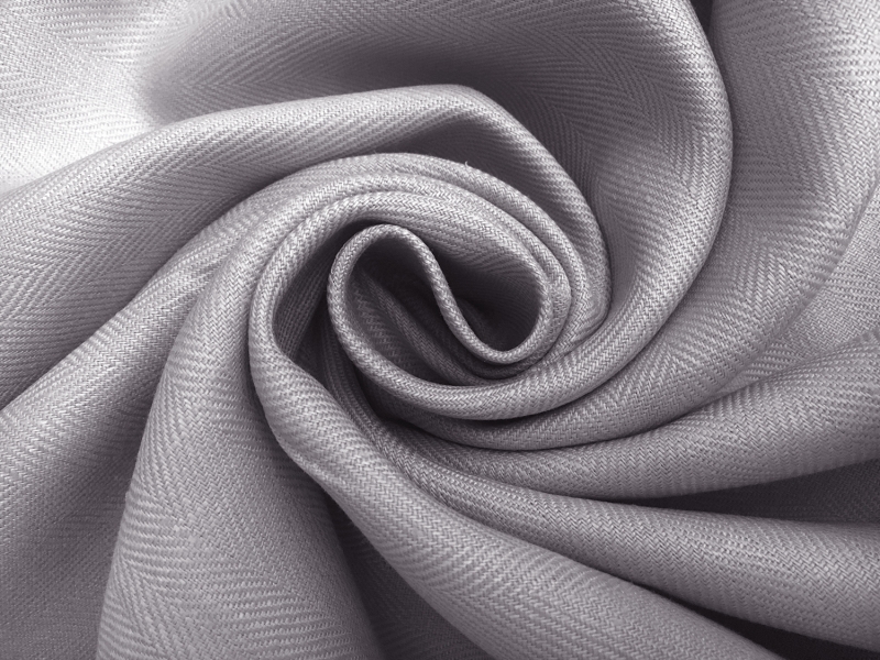 Upholstery Linen Herringbone in Silver1