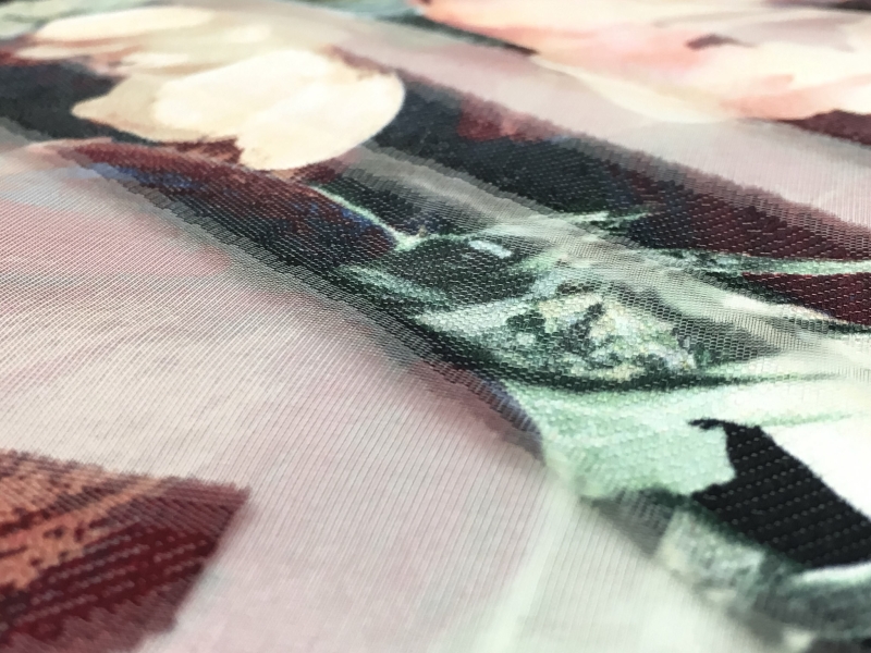 Silk Blend Printed Organza Fil Coupé3