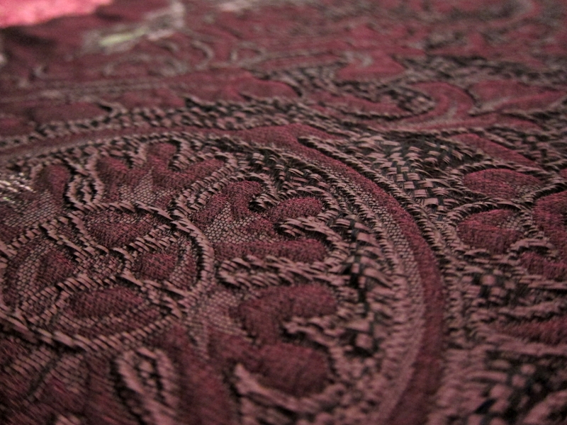 Metallic Silk Blend Organza Cloqué3